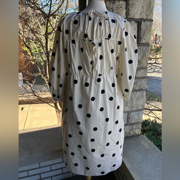 Polka Dot Long Sleeve Midi Dress (Sz L) - Picture 2 of 7